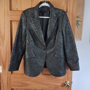 Escada Black Embossed Blazer